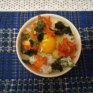 キムチ卵かけご飯☆